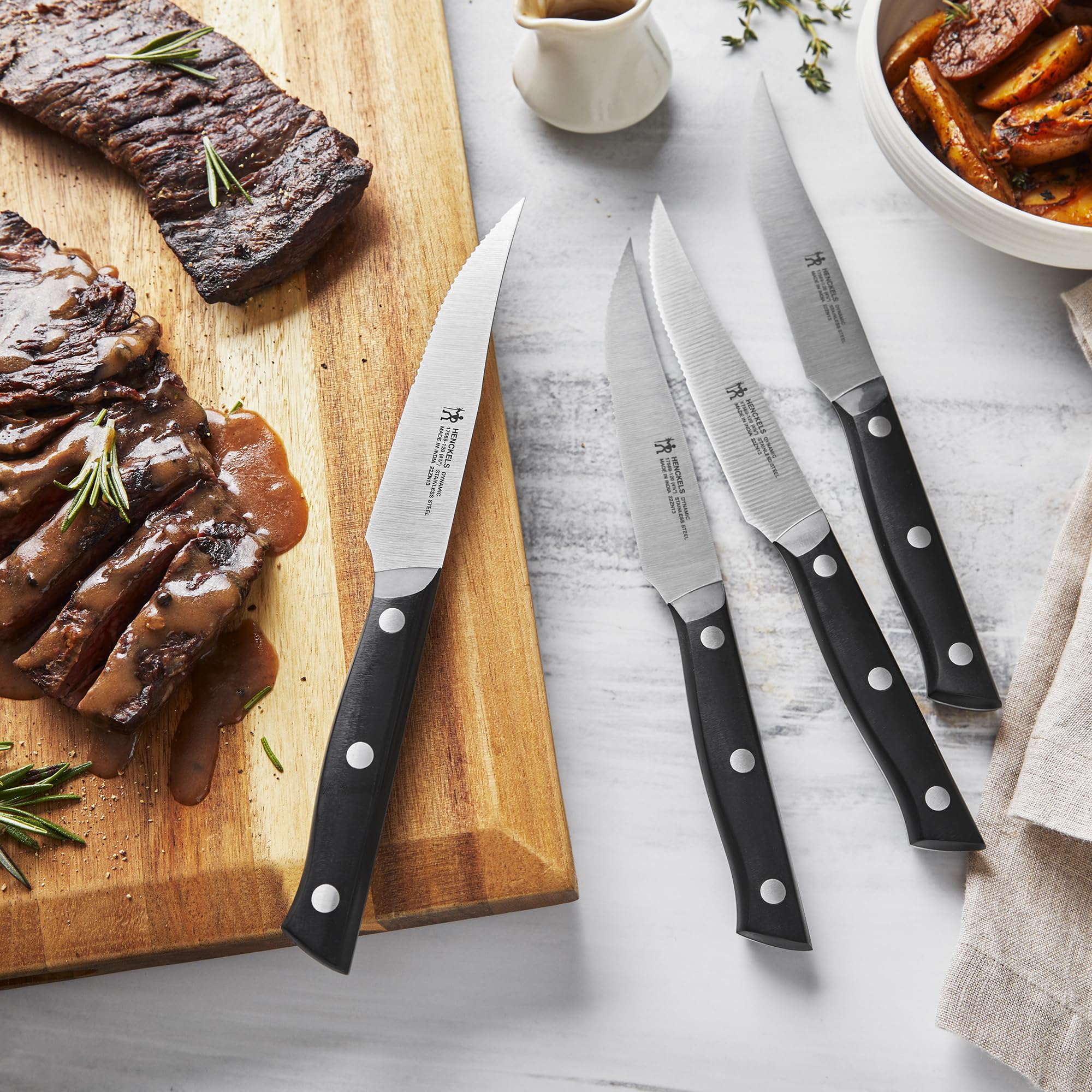Amazon.com: HENCKELS Dynamic Razor-Sharp Steak Knife Set of 4